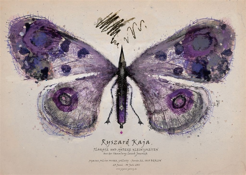 Ryszard Kaja Posters, Odds and Sods - Purple Butterfly — Ryszard Kaja