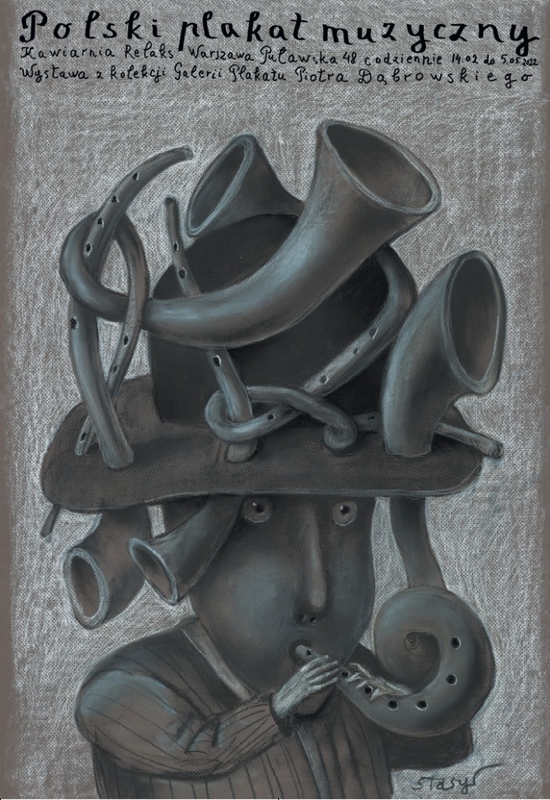 Polish Music Poster — Stasys Eidrigevičius