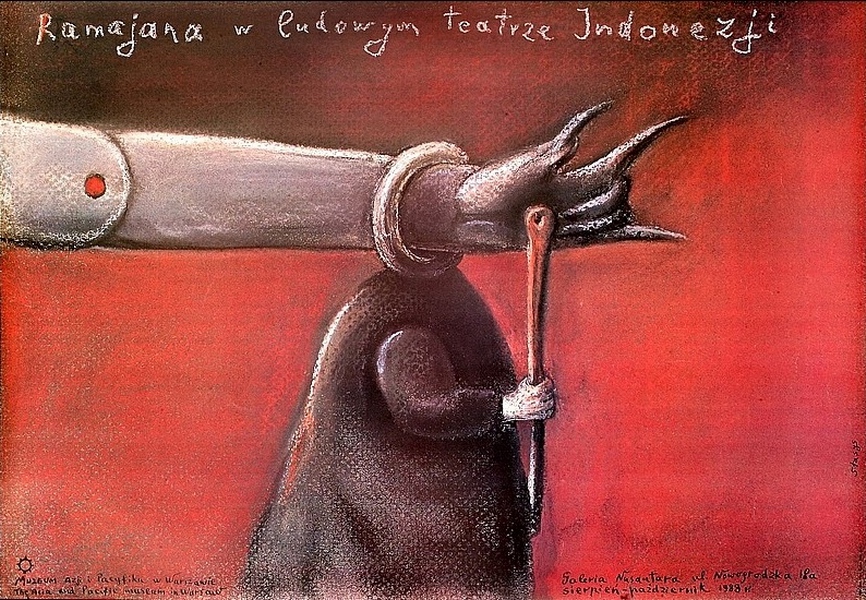 Ramayana epic in Indonesian Theater — Stasys Eidrigevičius